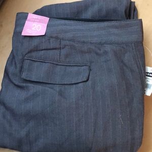 Gray pin striped dress pants new with tags